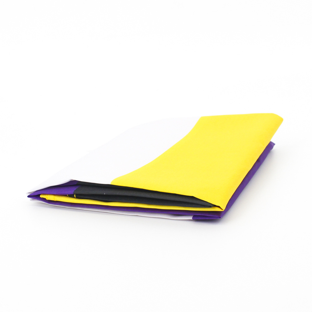 Flaga tęczowa lgbt duża 90x150cm niebinarność f1 - obrazek 8