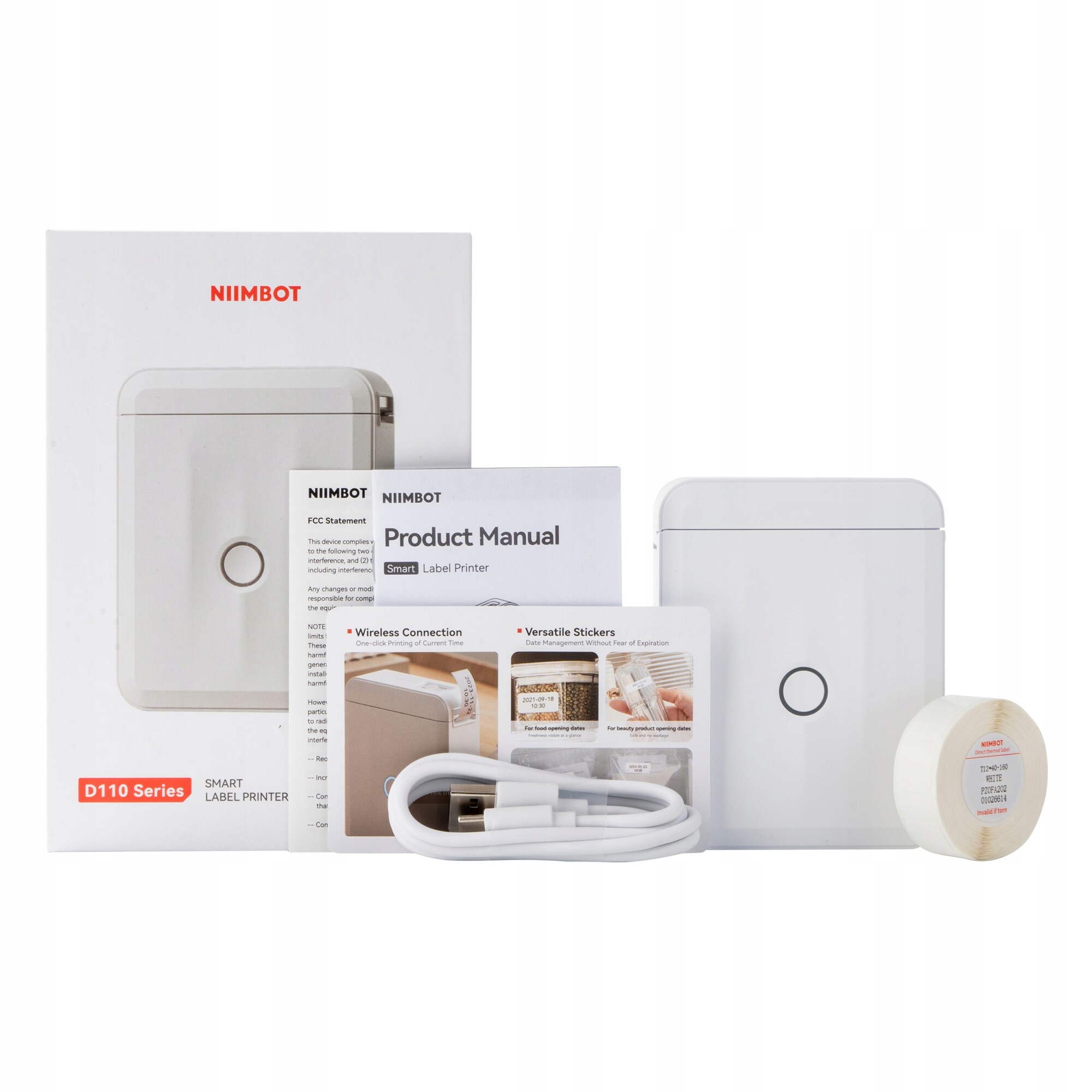 Bezprzewodowa drukarka termiczna etykiety naklejki nowa niimbot d110_m - obrazek 9