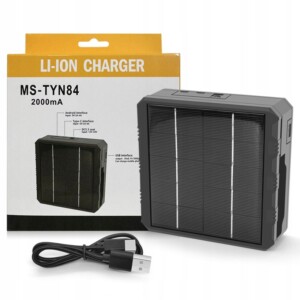 Ładowarka słoneczna solarna do akumulatorków uniwersalna powerbank latarka - miniatura 2