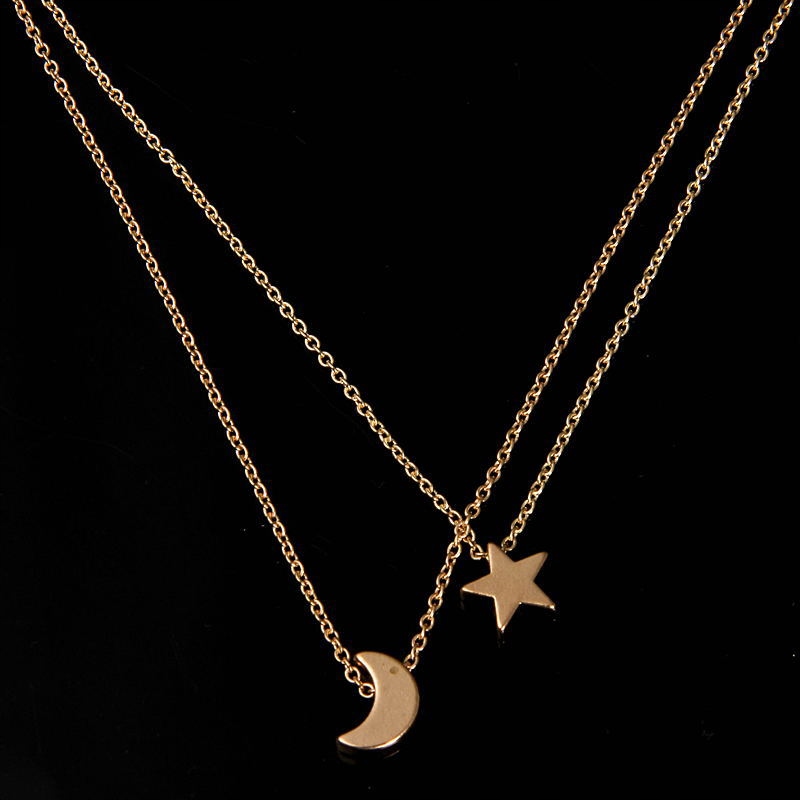 Naszyjnik choker celebrytka długi boho złoty 22 - obrazek 5