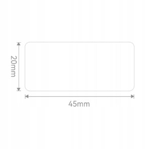 Niimbot etykiety naklejki oryginalne 45x20mm 320szt białe do serii b - miniatura 2