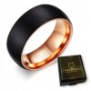 Obrączka pierścionek wolfram biżuteria wolfring czarna eu25 us11 - miniatura 1