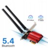 Karta sieciowa wi-fi 7 be200 pci-e + bluetooth 5.4 do 8774 mb/s tri band 6g - miniatura 7