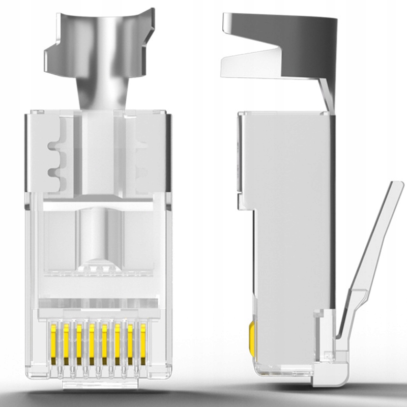 Wtyk ekranowany stp rj45 kat.6a kat7 osłonka 10szt