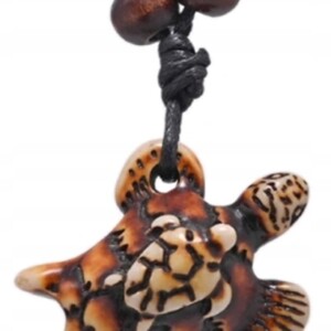 Naszyjnik żółw morski zawieszka kite windsurfing rzemyk żółwik mama tata k - miniatura 2