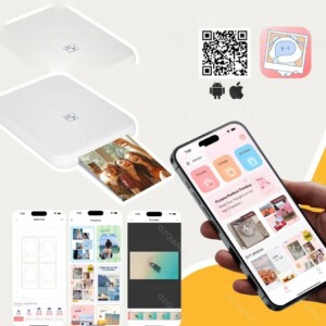 Zestaw przenośna drukarka kolorowa laserowa mobilna do zdjęć bt papier - miniatura 11