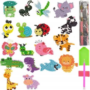Haft diamentowy 5d zestaw dzieci najklejki puzzle