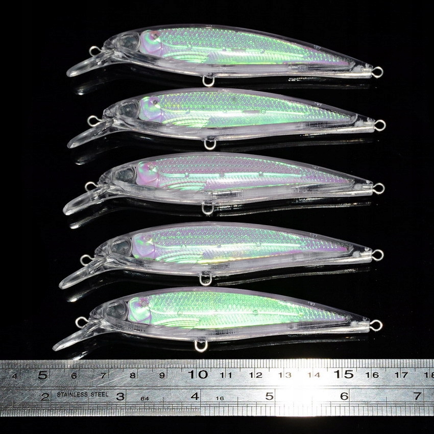 Korpus wobler szczupak sandacz okoń zrób to sam malowania 11cm 11.6g 10szt - zdjęcie 7