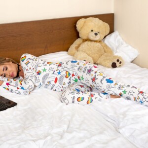 Piżama damska prezent na walentynki dla dziewczyny z klapką tęczowa lgbt xl - miniatura 2