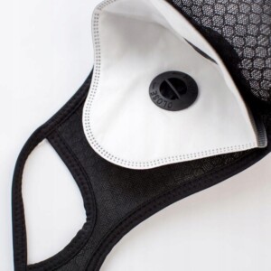 Komplet maska czerwona sportowa + 3x filtr pm 2.5 - miniatura 2