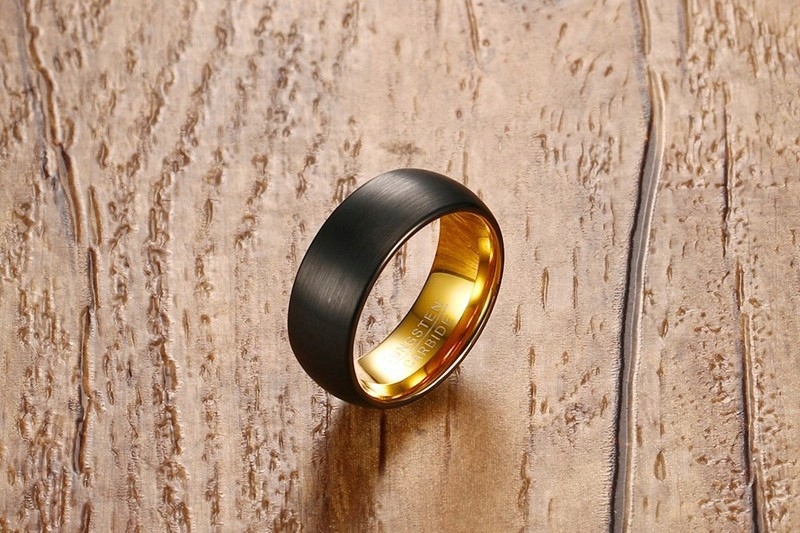 Obrączka pierścionek wolfram biżuteria wolfring czarna eu25 us11 - zdjęcie 2