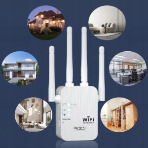 Repeater wzmacniacz sygnału wifi 300mb/s aż 4 anteny router acces point - miniatura 5