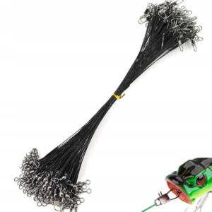 Przypon stalowy komplet 10 sztuk 14kg czarny 30cm