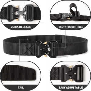 Pas pasek taktyczny wojskowy militarny survivalowy nylonowy mocny 125 cm - miniatura 10