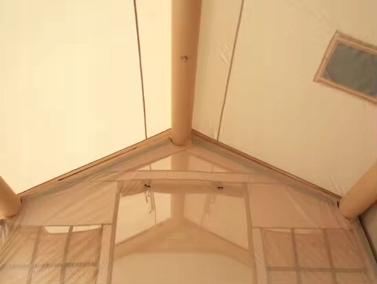 Duży namiot kempingowy pompowany 8-osób festiwalowy +daszek 12m2 400x300cm - zdjęcie 6