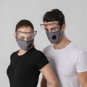 Komplet maska z przyłbica + 3x filtr pm 2.5 - miniatura 6