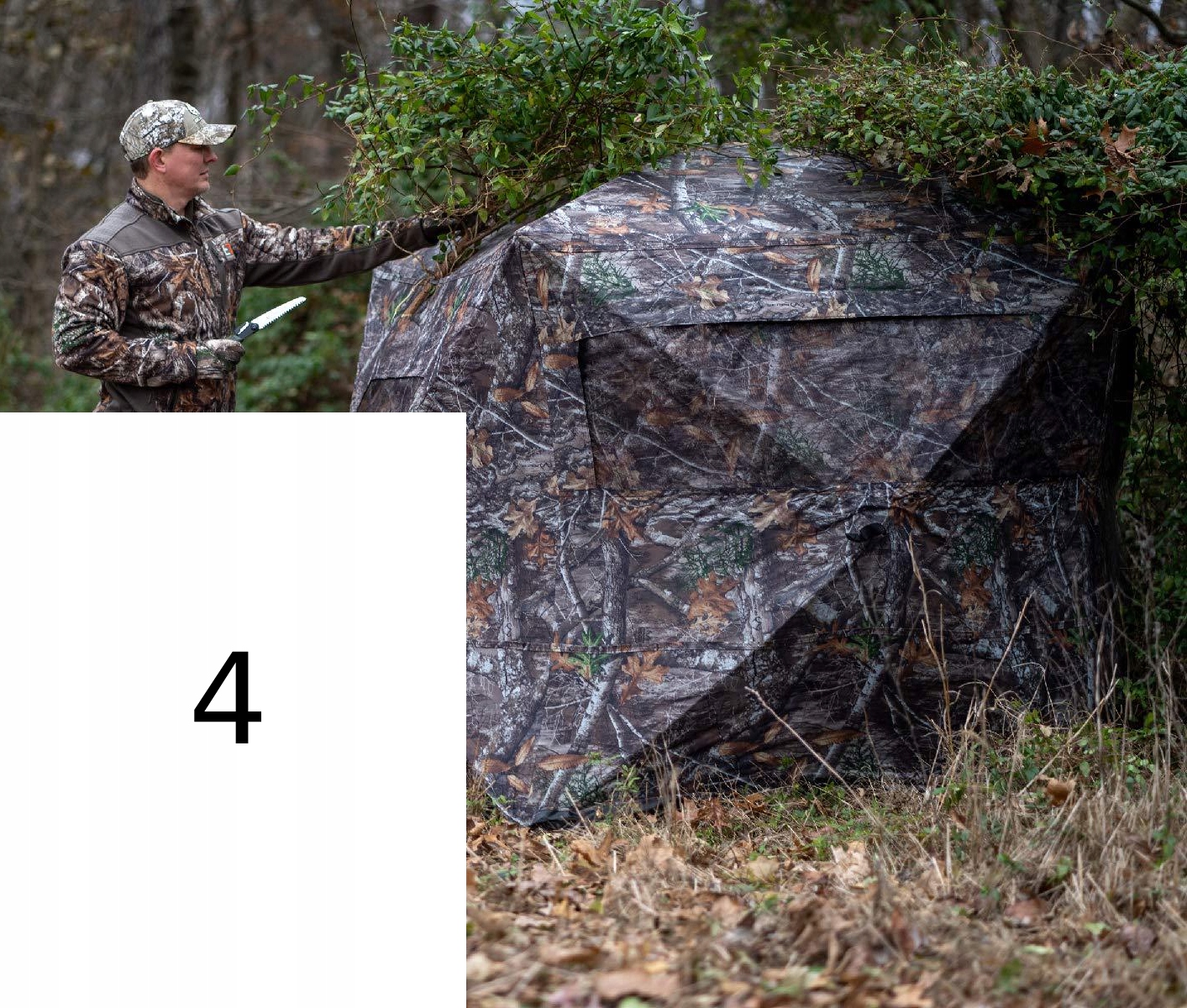 Rhino blind 150 namiot kamuflaż myśliwski 3os usa - obrazek 9