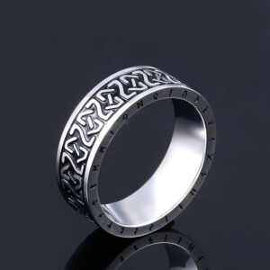 Pierścień sygnet wikingów nordycki amulet runa 467 - miniatura 4