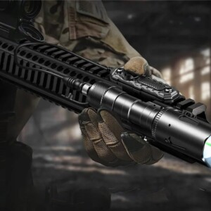 Celownik laser zielony i latarka 2w1 picatinny mlok ar15 asg 1000lm 16850 - miniatura 3