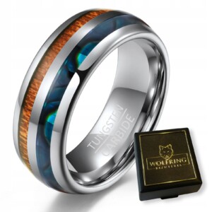 Pierścień obrączka z wolframu wolfring eu19 us09 - miniatura 1