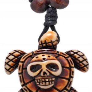 Naszyjnik rzemyk zawieszka żółw morski kite windsurfing biżuteria prezent m - miniatura 3