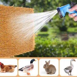 Mata do GNIAZD dla KUR GĘSI KRÓLIKÓW KACZEK SŁOMA STRZECHA 10szt 30x30cm - miniatura 7