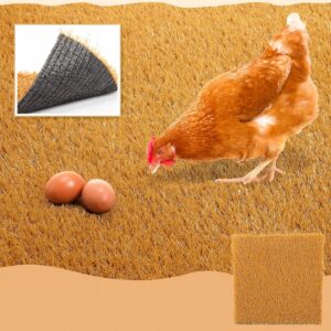 Mata do GNIAZD dla KUR GĘSI KRÓLIKÓW KACZEK SŁOMA STRZECHA 10szt 30x30cm - miniatura 10
