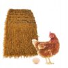 Mata do GNIAZD dla KUR GĘSI KRÓLIKÓW KACZEK SŁOMA STRZECHA 10szt 30x30cm - miniatura 4