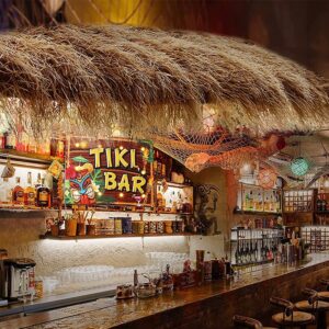 Strzecha SŁOMA SZTUCZNA DACH Dekoracyjna 200x100cm TIKI HUTS Hawajska BAR - miniatura 14