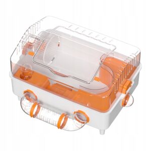 Klatka dla CHOMIKA Z AKCESORIAMI Estetyczna KOŁOWROTEK BUTELKA KOMPLET 52cm - miniatura 2