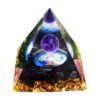 Piramida ORGONIT +LED Lampka PODSTAWA 5cm KRYSZTAŁ KAMIENIE AMULET 5cm HX03 - miniatura 2