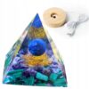 Piramida ORGONIT +LED Lampka PODSTAWA 5cm KRYSZTAŁ KAMIENIE AMULET 5cm HX21 - miniatura 11