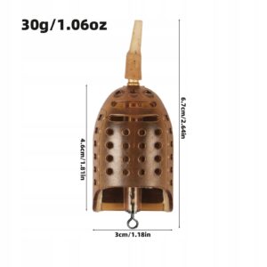 METODA Feeder WĘDKARSKI GRUNTOWY Koszyczek ZANĘTOWY BEZ GUMKI KARP 30g - miniatura 11