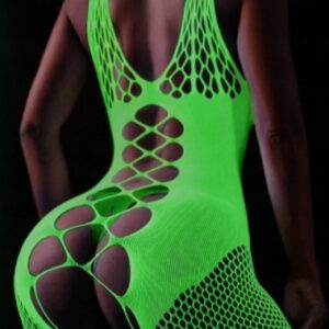Bodystocking ŚWIECĄCE W CIEMNOŚCI Siateczka z DZIURKĄ Rozmiar UNIWERSALNY - miniatura 10