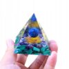Piramida ORGONIT +LED Lampka PODSTAWA 5cm KRYSZTAŁ KAMIENIE AMULET 5cm HX21 - miniatura 2