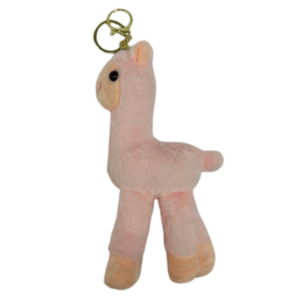 Pluszowa LAMA Brelok Zawieszka do Kluczy Jasny Róż - miniatura 2