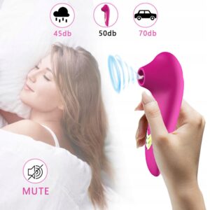 WIBRATOR SSĄCY Próżniowy na USB 10 Wibracji STYMULATOR DLA PAŃ Masażer - miniatura 3