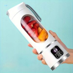 Blender BEZPRZEWODOWY Shake SOKI 450ml WYŚWIETLACZ LED KIELICHOWY RĄCZKA - miniatura 4