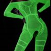 Bodystocking ŚWIECĄCE CIEMNOŚCI Siateczka OTWARTA DZIURĄ w KROKU Kombinezon - miniatura 7