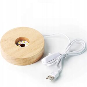 Piramida ORGONIT +LED Lampka PODSTAWA 5cm KRYSZTAŁ KAMIENIE AMULET 5cm HX05 - miniatura 5