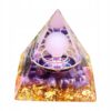 Piramida ORGONIT +LED Lampka PODSTAWA 5cm KRYSZTAŁ KAMIENIE AMULET 5cm HX08 - miniatura 3