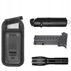 Ładownica PISTOLETOWA MAGAZYNEK 9mm do PASKA SPODNI Nylonowa Taktyczna x1 - miniatura 3