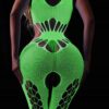 Bodystocking ŚWIECĄCE W CIEMNOŚCI Siateczka z DZIURKĄ Seksowne UNIWERSALNE - miniatura 16