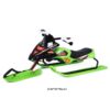 Metalowe Nartosanki Skibob Sanki z Kierownicą Amortyzator Hamulec - miniatura 2