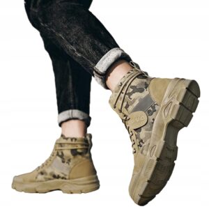 Buty TREKKINGOWE TAKTYCZNE WOJSKOWE MILITARNE Wodoodporne TRAPERY Moro R43 - miniatura 6
