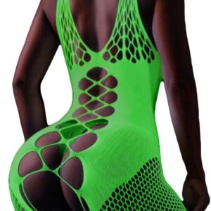 Bodystocking ŚWIECĄCE W CIEMNOŚCI Siateczka z DZIURKĄ Rozmiar UNIWERSALNY - miniatura 4