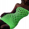 Bodystocking ŚWIECĄCE W CIEMNOŚCI Siateczka z DZIURKĄ Sukienka ODBLASKOWA - miniatura 16