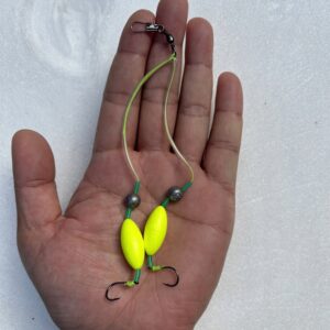 ZESTAW Przypon MORSKI Flądra GRUNT Wędkarski TURBOT DORSZ FLĄDRA 2-HAKI 10# - miniatura 2