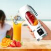 Blender PRZENOŚNY BEZPRZEWODOWY Shake SOKI 450ml WYŚWIETLACZ LED KIELICHOWY - miniatura 13