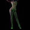 Bodystocking ŚWIECĄCE W CIEMNOŚCI Siateczka SEKSOWNA Uniwersalna BIELIZNA - miniatura 6